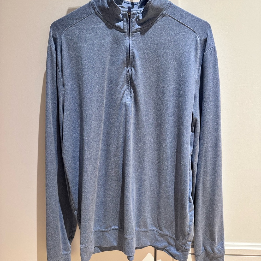 Johnnie-O Men's Blue Quarter-Zip Sweater